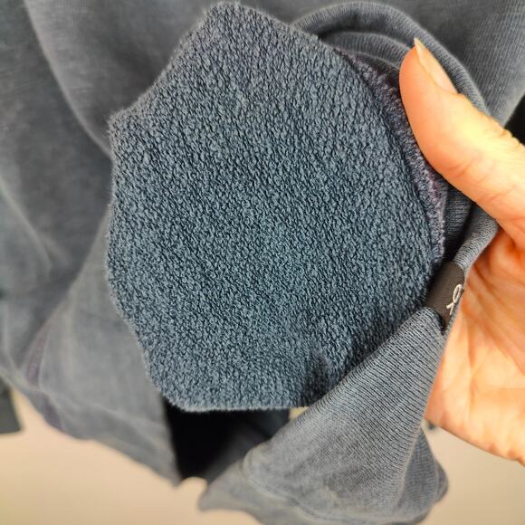 Outerknown‎ Sur Sweatshirt Mens Small Admiral Blue Organic Cotton Hemp Pullover - Picture 4 of 10